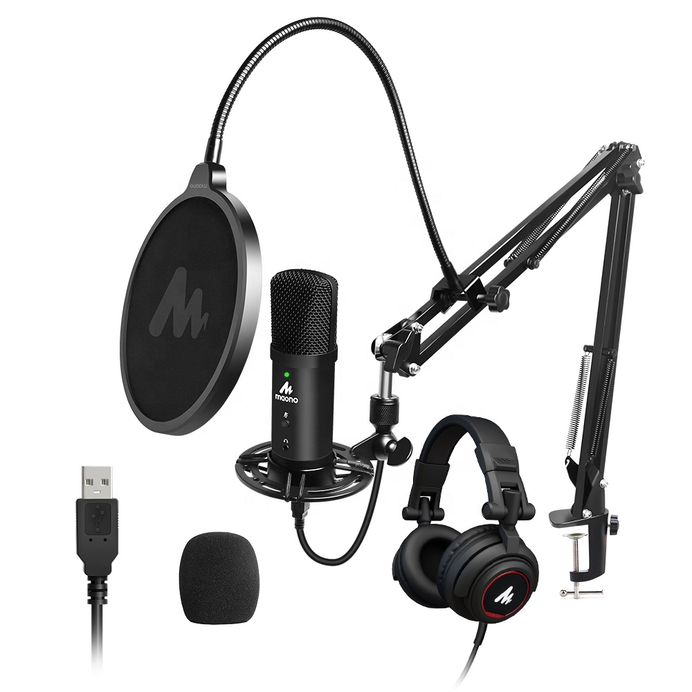 Gaming Microphone - MAONO 스튜디오 USB 마이크, 라이브 녹음을