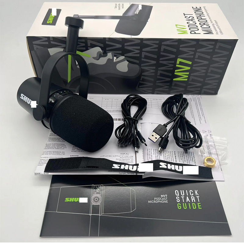 Gaming Microphone - MV7 스튜디오 다이나믹 마이크 전문가용 USB