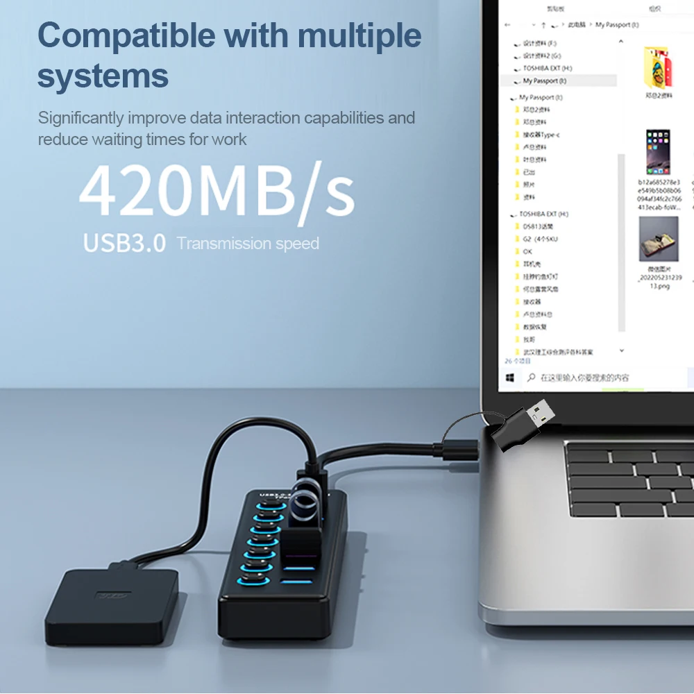 KEBIDUMEI 7 포트 USB 허브 5Gbps 고속 - Usb Hub Gaming 리뷰 및 가격