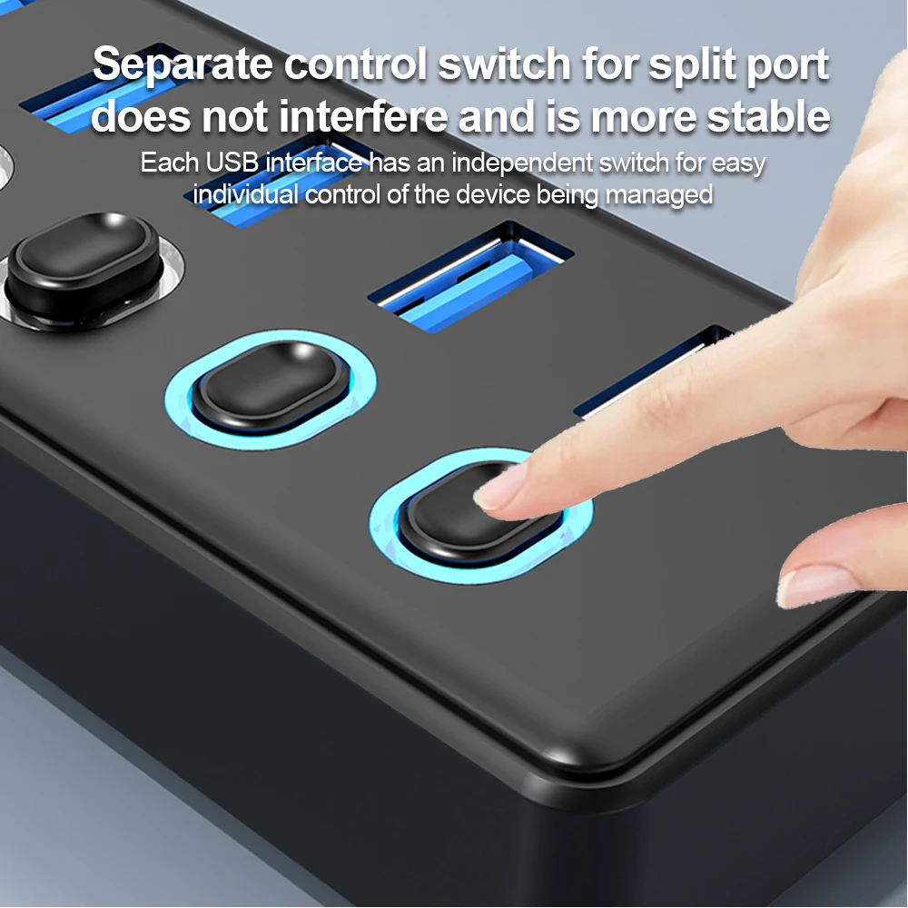 KEBIDUMEI 7 포트 USB 허브 5Gbps 고속 - Usb Hub Gaming 리뷰 및 가격