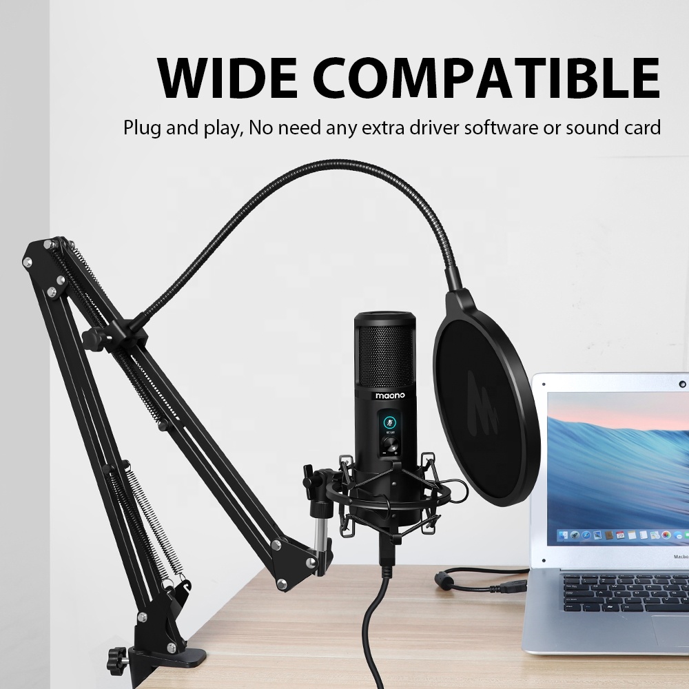 MAONO 프로페셔널 USB 마이크 스튜디오 마이크 ( - Gaming Microphone 리뷰 및 가격