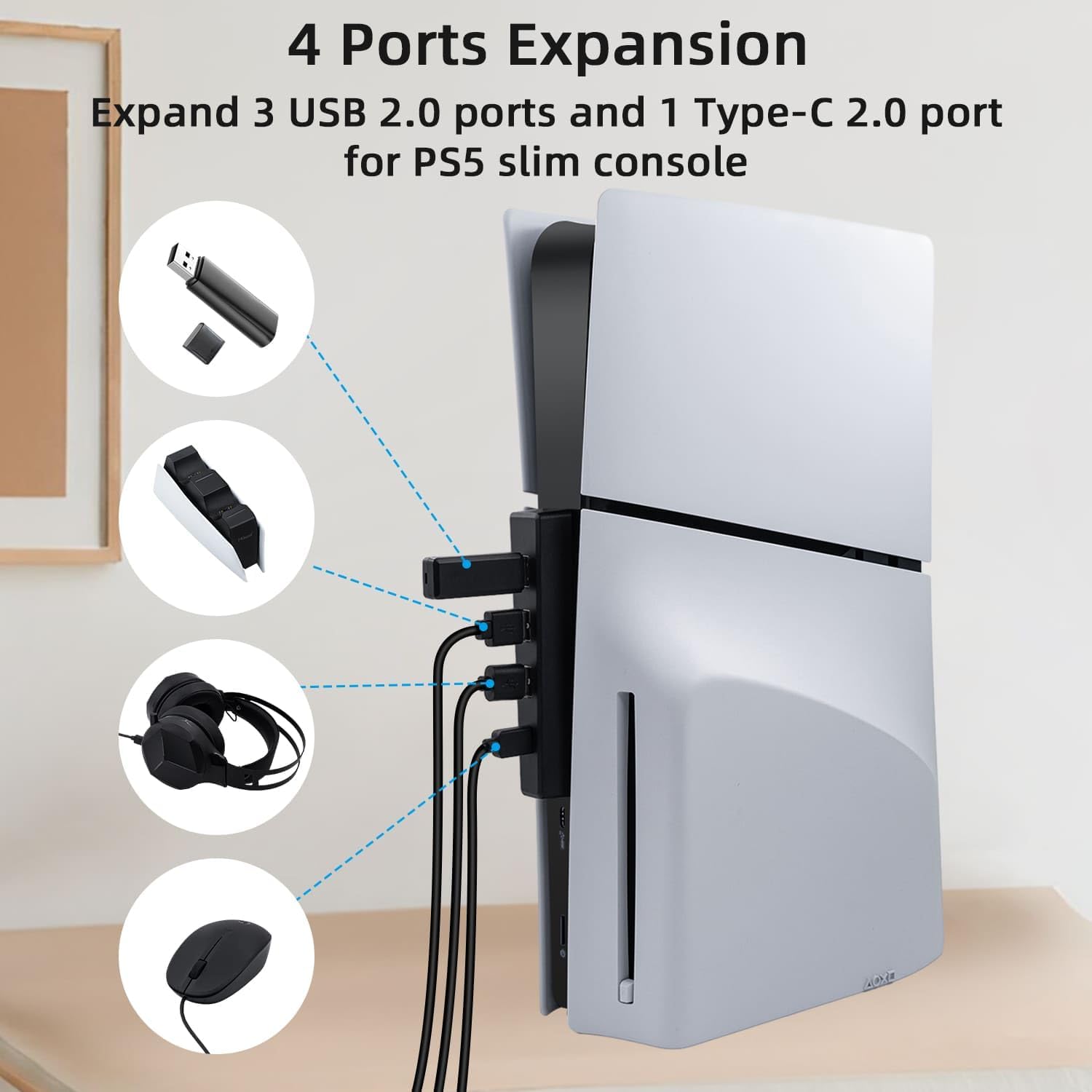 PS5 슬림 디스크용 USB 고속 확장 허브 충전기,  - Usb Hub Gaming 리뷰 및 가격