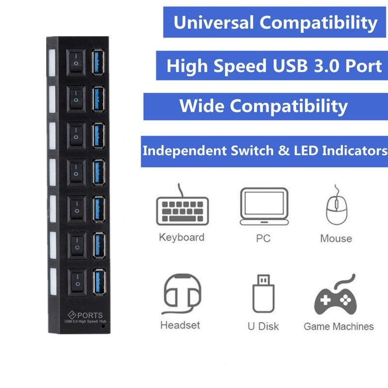 GRWIBEOU USB 3.0 허브 USB 허브 3.0 - Usb Hub Gaming 리뷰 및 가격