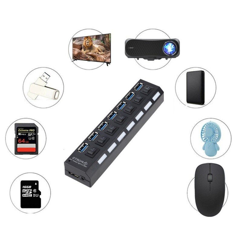 GRWIBEOU USB 3.0 허브 USB 허브 3.0 - Usb Hub Gaming 리뷰 및 가격