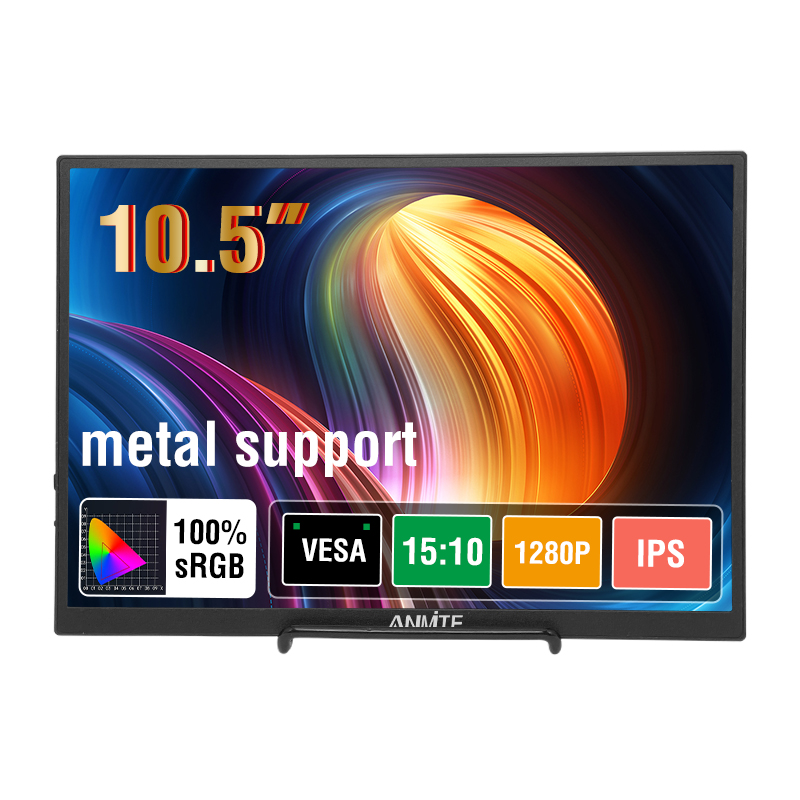 Anmite 10.5인치 휴대용 모니터 1280P HD - Pc Gaming Gigabyte 리뷰 및 가격