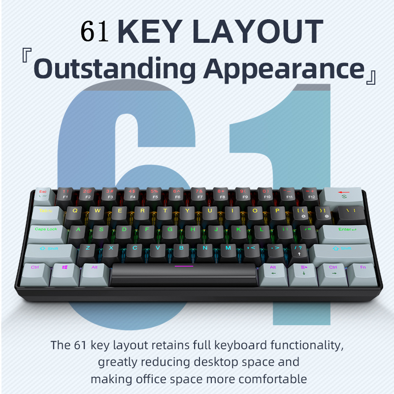 K61 유선 기계식 게이밍 키보드, 60% 61키 미니 - Pc Gaming Gigabyte 리뷰 및 가격