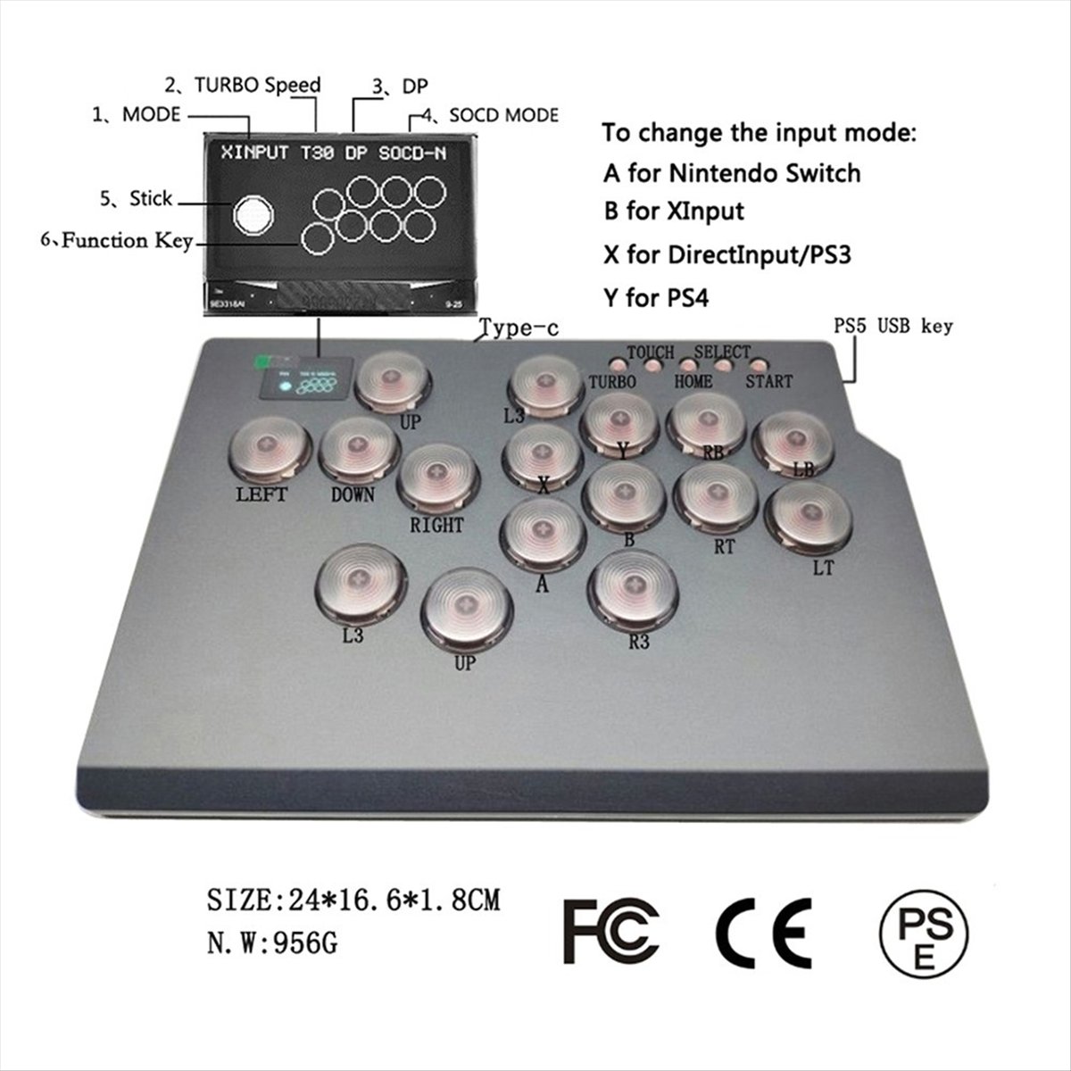 슈퍼 세일 16키 게임 키보드 히트박스 레버리스 컨트롤 - Pc Gaming Xbox Controller 리뷰 및 가격