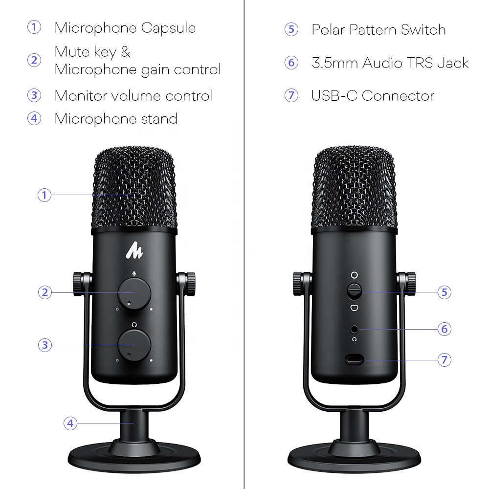 MAONO USB-C 타입 PC 스튜디오 콘덴서 마이크 - Gaming Microphone 리뷰 및 가격