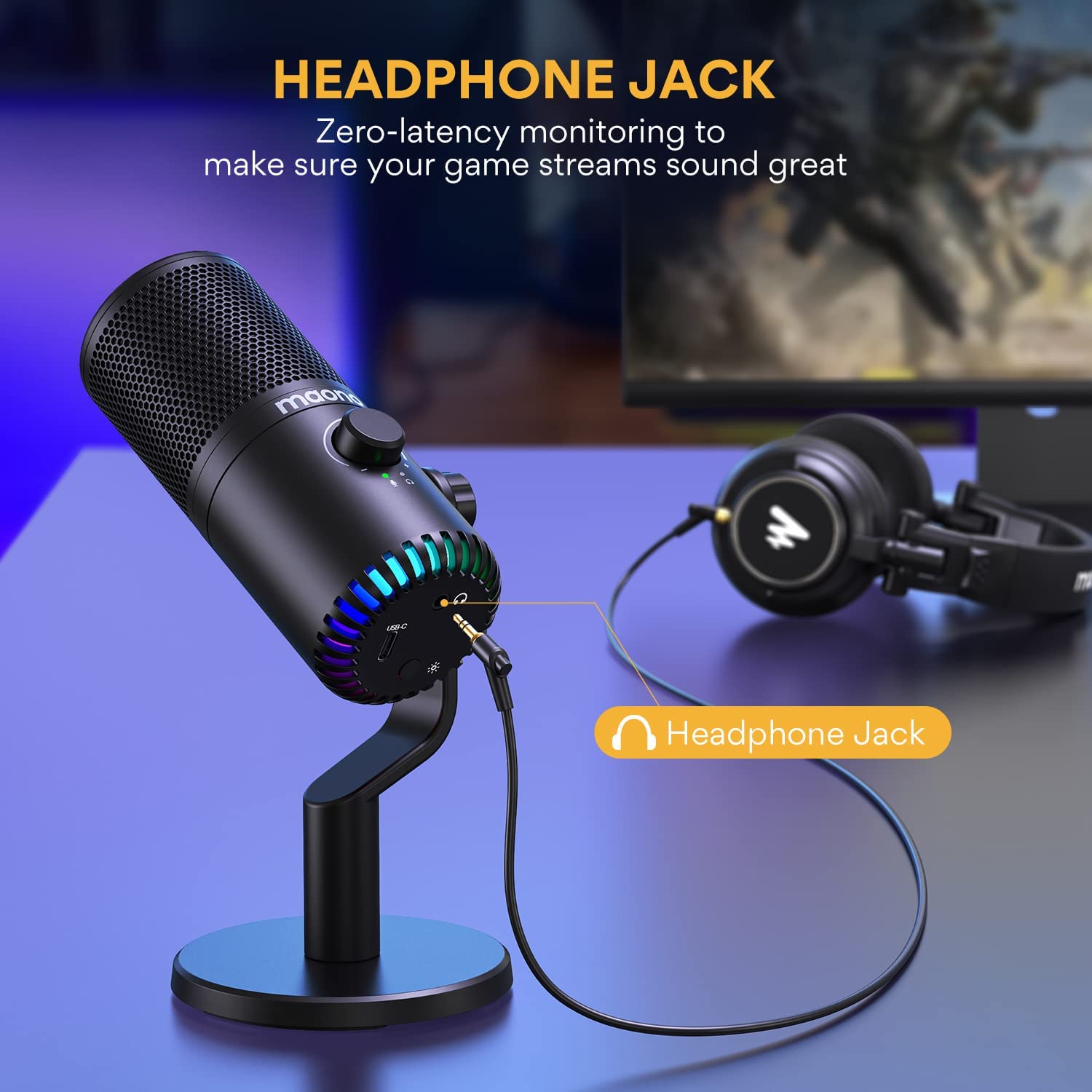 마오노 DM30 게이밍 마이크 RGB 조명 USB 콘덴 - Gaming Microphone 리뷰 및 가격