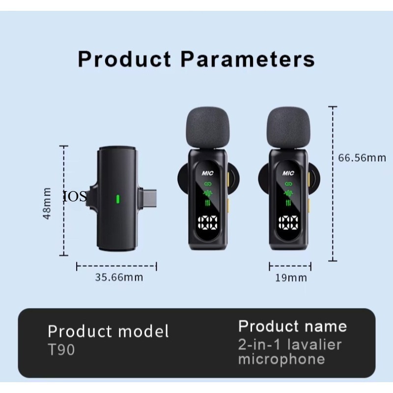 아이폰 안드로이드용 미니 무선 라발리에 마이크, 휴대용 - Gaming Microphone 리뷰 및 가격