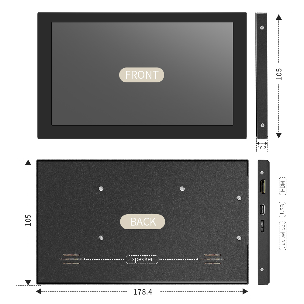 7인치 LCD 터치 스크린 패널 IPS 1024x600 - Pc Gaming Gigabyte 리뷰 및 가격