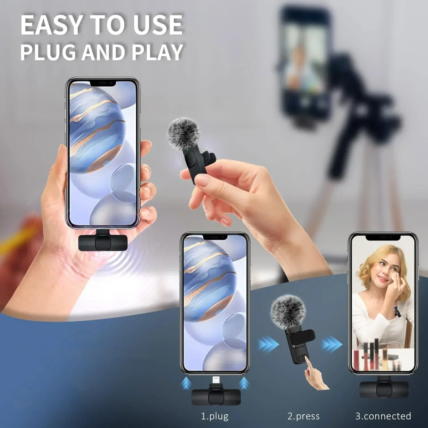 무선 라발리에 마이크 2.4G 미니 마이크 휴대용 오디 - Gaming Microphone 리뷰 및 가격