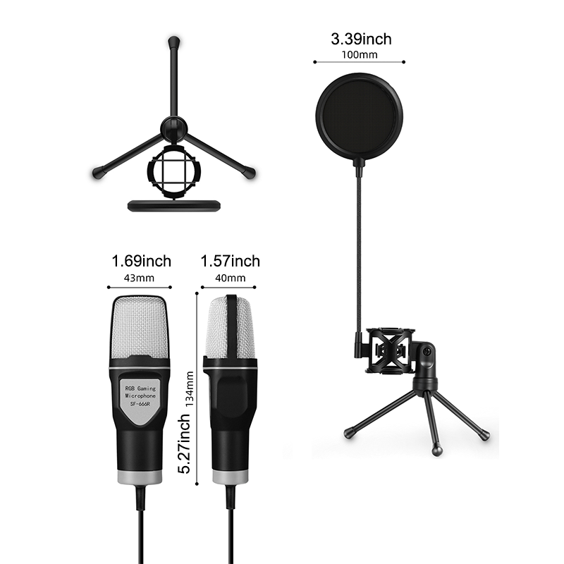 PC용 게이밍 USB 마이크, RGB 표시등이 있는 콘 - Gaming Microphone 리뷰 및 가격
